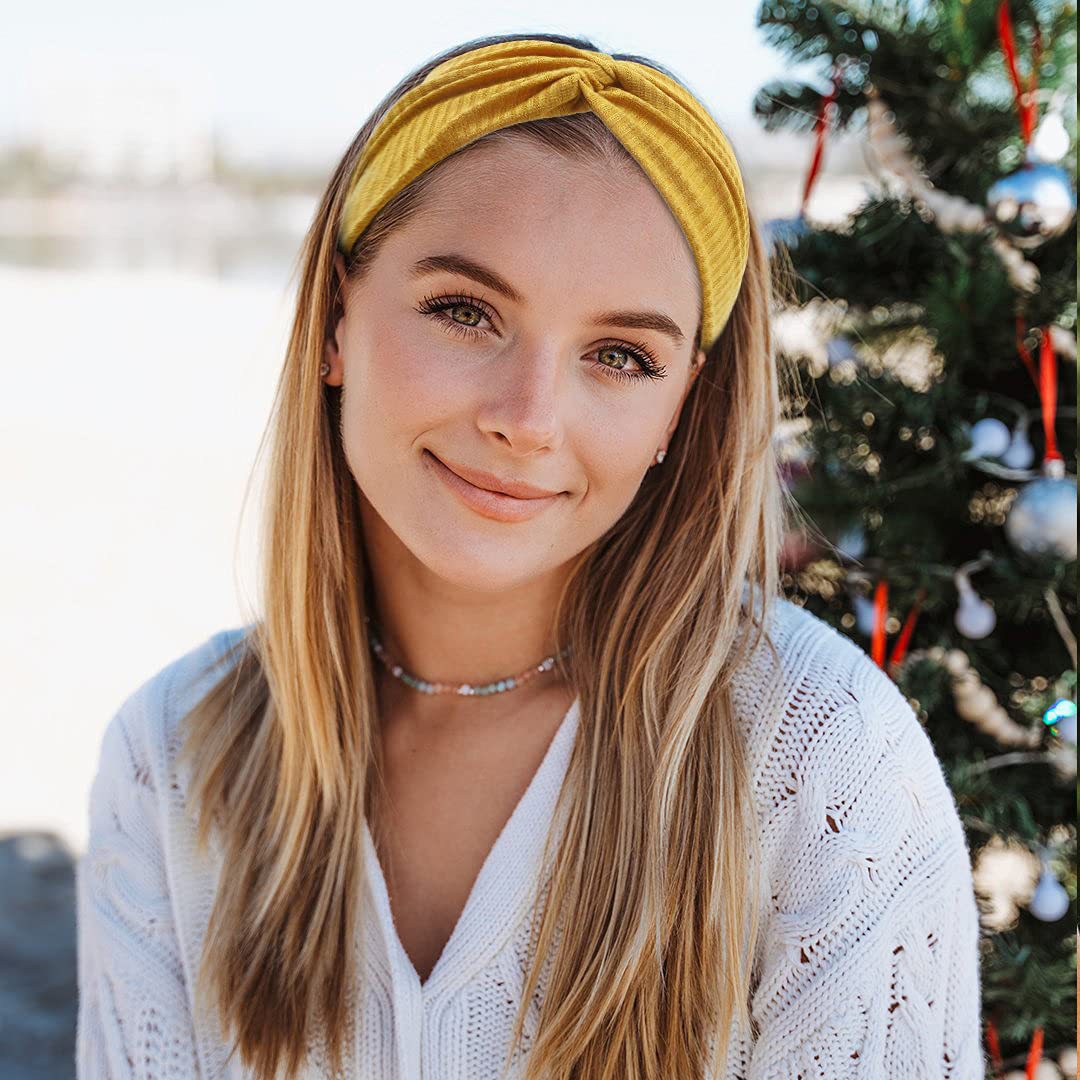 Bohemian Sports Wide Headband Foreign Trade Style Ribbed Cotton Cross Yoga Sports Elastic Headband