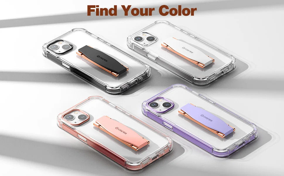Portable Phone Strap Grip Holder Finger Cell Grip Telescopic Phone Finger Strap Stand Adhesive Loop Universal Finger Kickstand