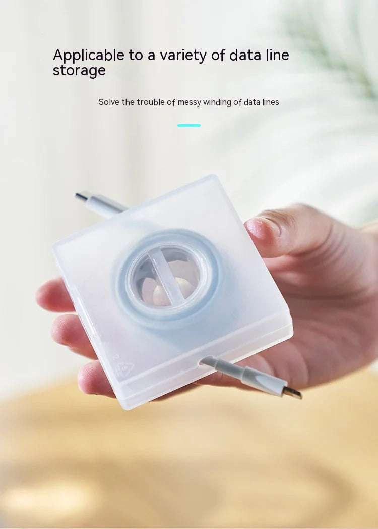 Organizer Charging Cable Storage Artifact Organizer Portable Rotating Storage Box Can Rack Cell Phone Simple Data Cable