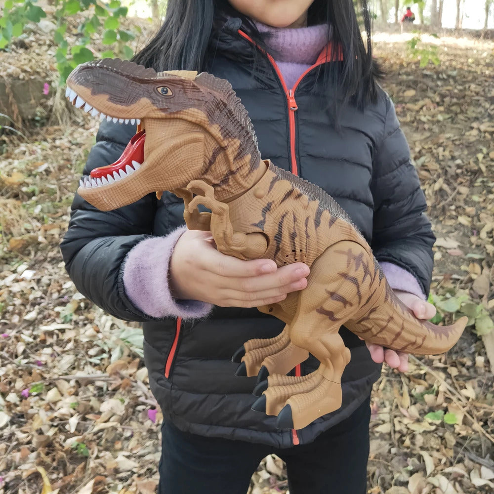 Electric Toy Large Size Walking Spray Lay Eggs Dinosaur Robot for Kids With Light Sound Mechanical Dinosaurs Model Toys