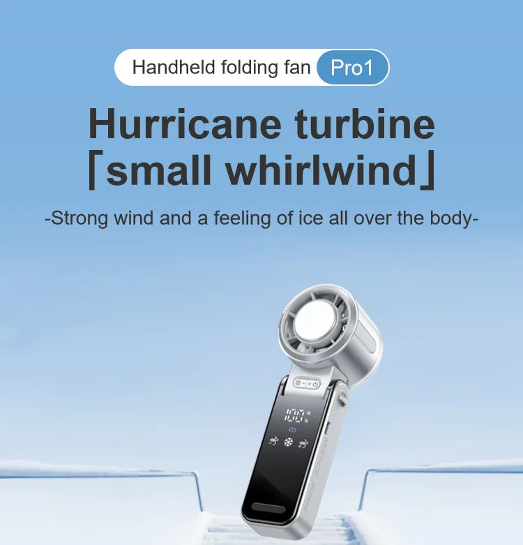 Ultra-Portable Fan Blast! 💨 ❄️ Foldable Powerful Cooling Anywhere