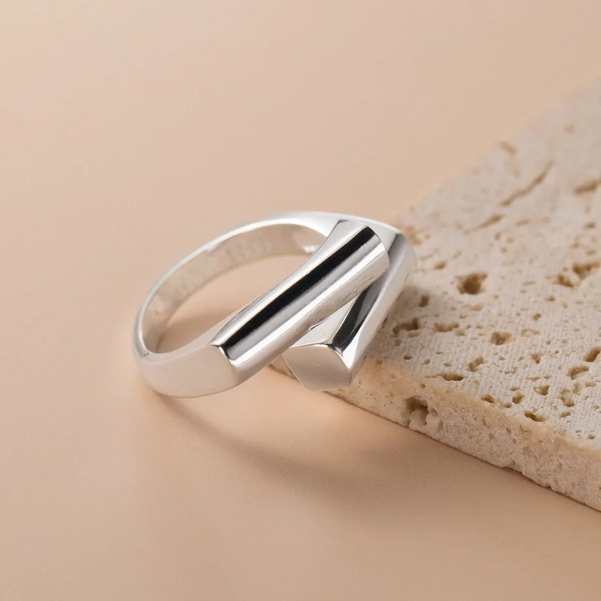 925 Sterling Silver Ring Unique Simple Ring For Women Jewelry Finger Open Vintage Handmade Ring Allergy For Party