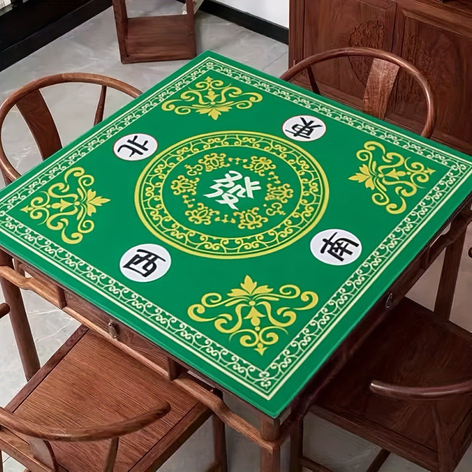 Mahjong Tablecloth Rubber Table Mat Cross-Border Amazon Anti-Slip Noise Reduction Waterproof 32.4inch Board Game Table Mat