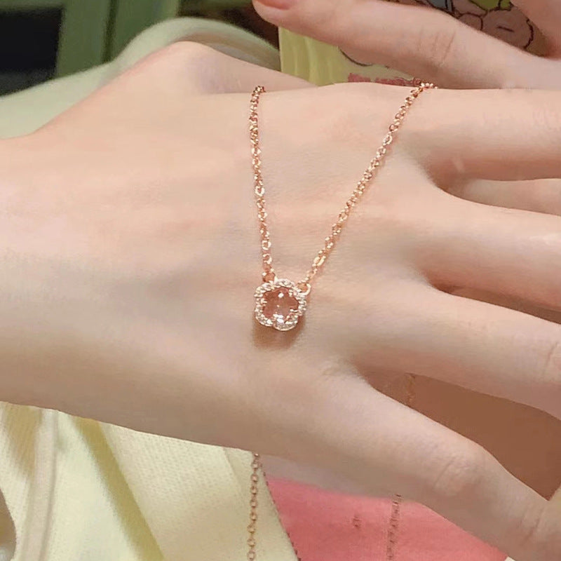 Li Luo New S925Sterling Silver Pearl Necklace Accessory for Women, Non-Fading, High-End Feel, Versatile Spring/Summer Clavicle Chain Wholesale