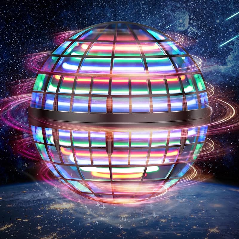 Flying Orb Ball Toy, Hover Ball Boomerang Fly Fidget Spinner, Cool Toys Gifts Hand Mini Drone Cosmic Globe, Indoor Outdoor Toys(Blue)