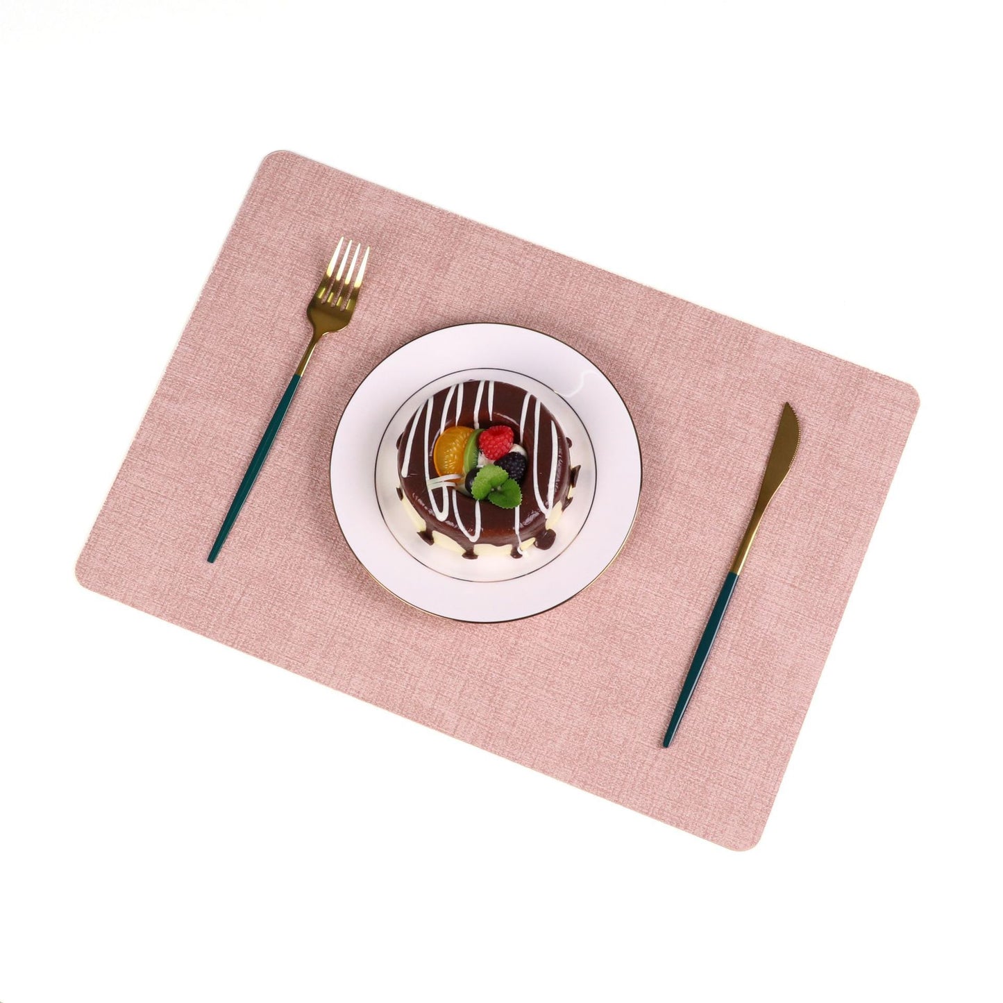 Washable Placemats Tablecloth Tea Cup Mat Textured Dining Table Mat Heat Resistant Insulation Mat High-end Western Dining Mat Coaster