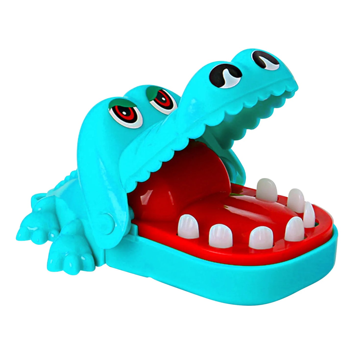 Crocodile Teeth Dentist Game ABS Crocodile Biting Finger Game Family Tabletop Party Toy Funny Gags Toy with Keychain for Kids