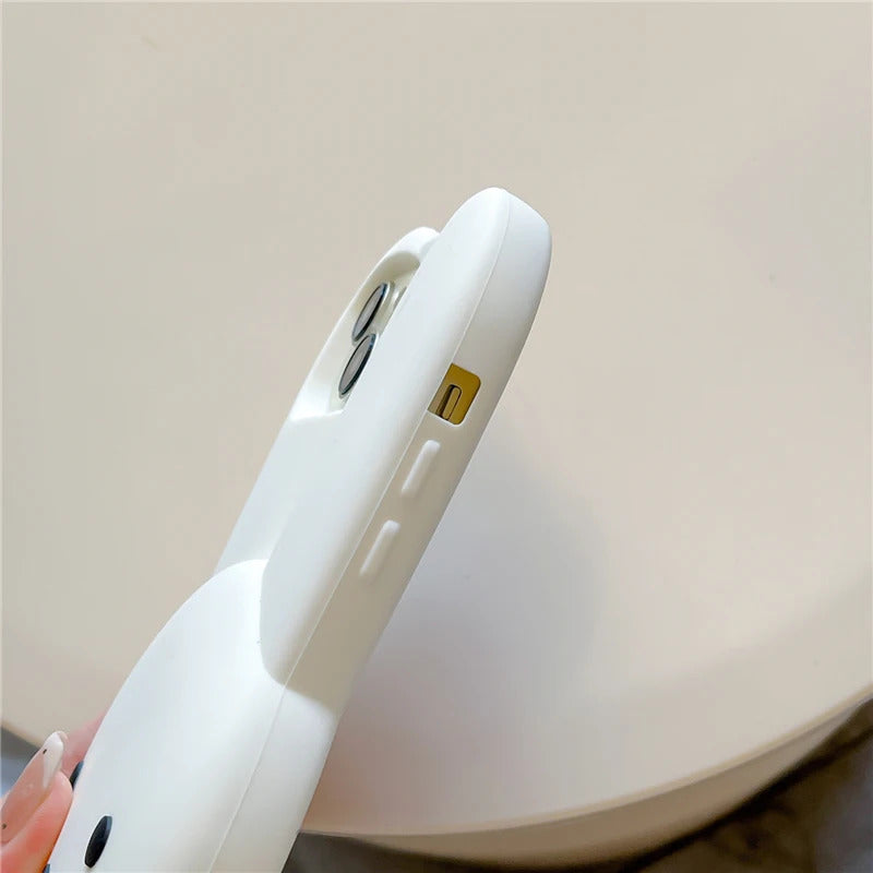 Miffy Phone Case Silicone Iphone 11/12/13/14/15/16ProMax Kawaii Anti-drop Simple All-wrap Soft Case Christmas Toy Gift