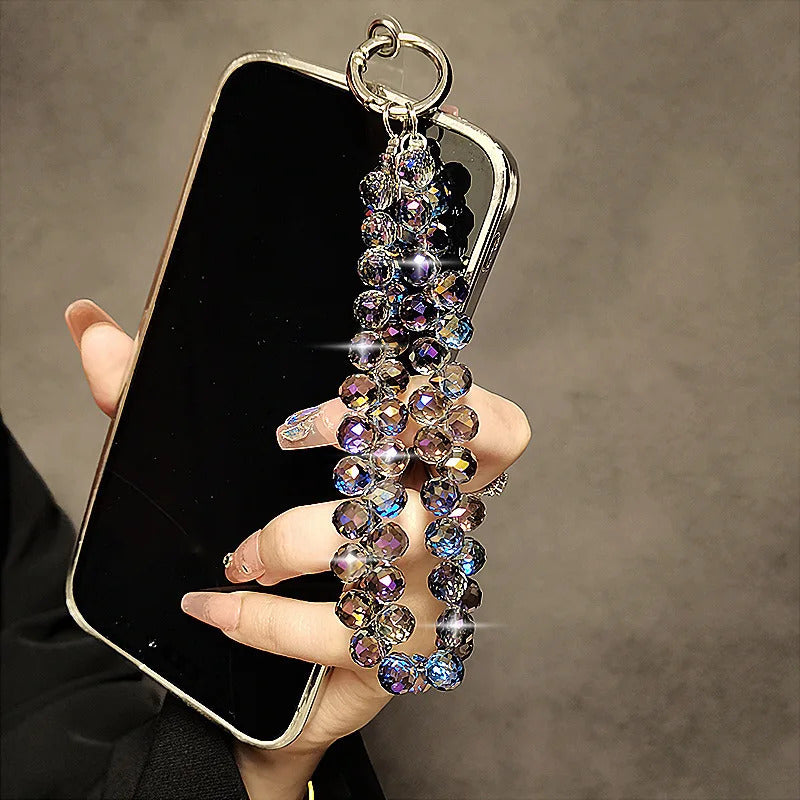 Internet celebrity flash mobile phone chain new mobile phone chain wrist crystal chain 2023 jewelry bag accessories key lanyards