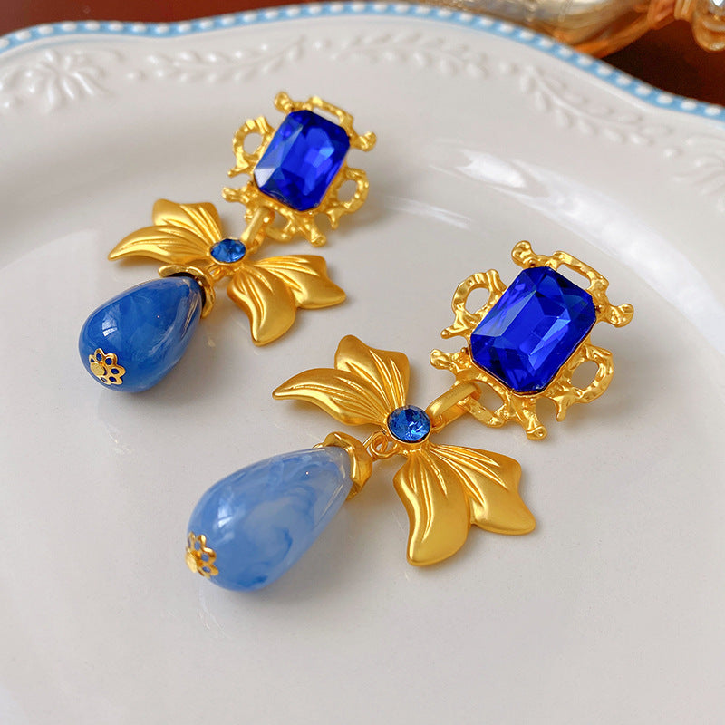 Vintage Earrings Fashion Versatile Ear Jewelry Niche Light Luxury High-end Accessories