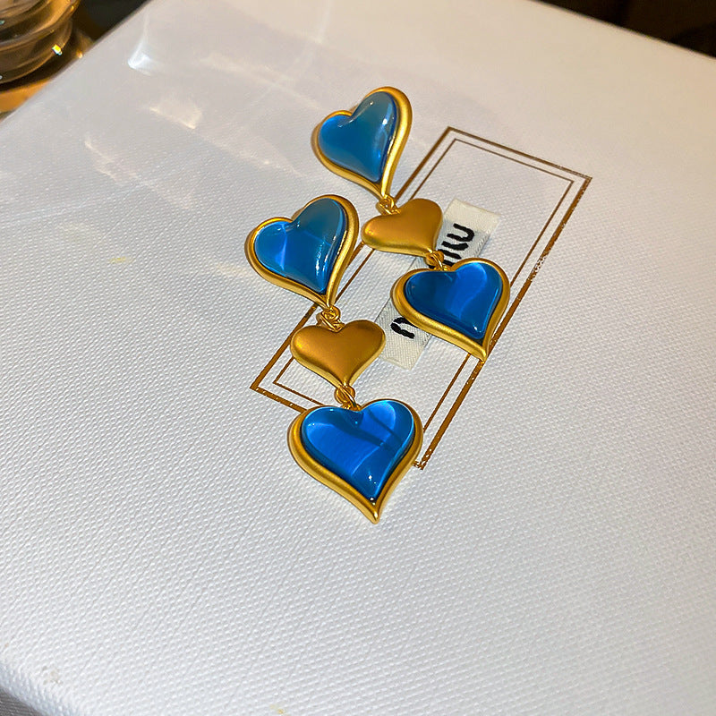 Vintage Earrings Fashion Versatile Ear Jewelry Niche Light Luxury High-end Accessories