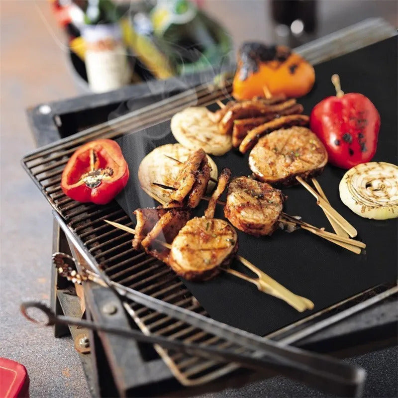 1/5/10pcs Nonstick BBQ Grill Mat 40*33cm Baking Mat BBQ Tools Cooking Grilling Mat Heat Resistance Barbecue Sheet Kitchen Tools