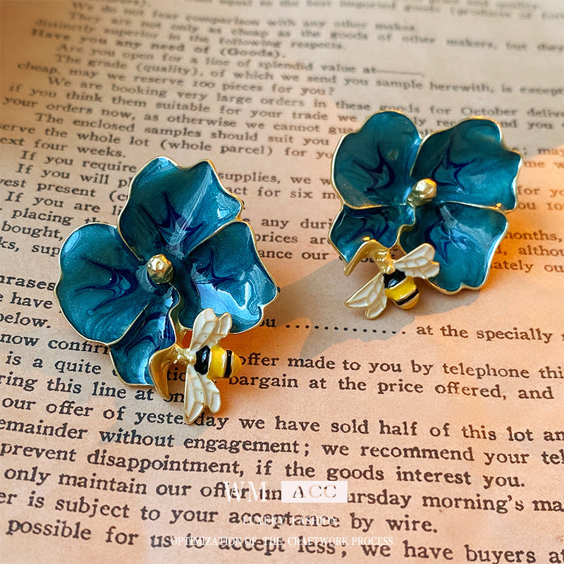 Vintage Earrings Fashion Versatile Ear Jewelry Niche Light Luxury High-end Accessories