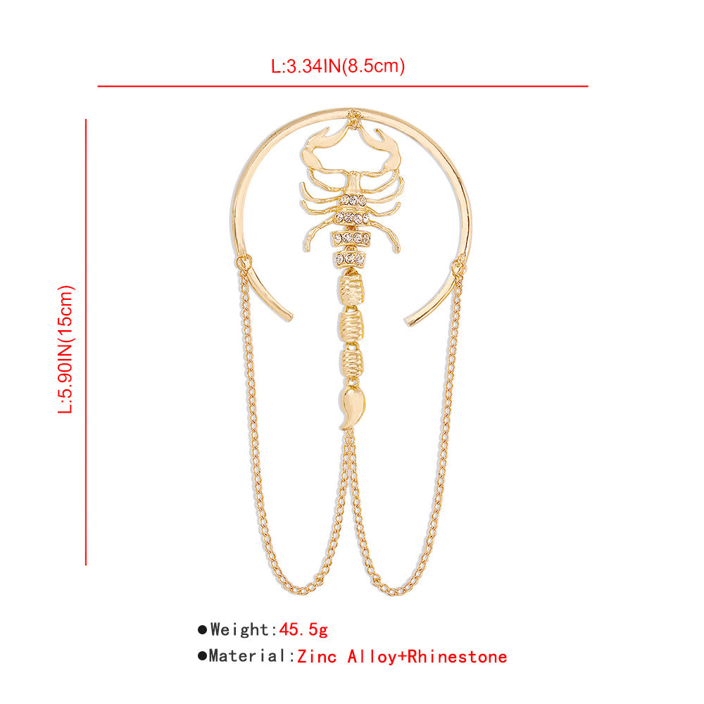 New Exaggerated Alloy Thick Chain Multi-layer Bracelet for Women European and American Fashion Gold Bangle