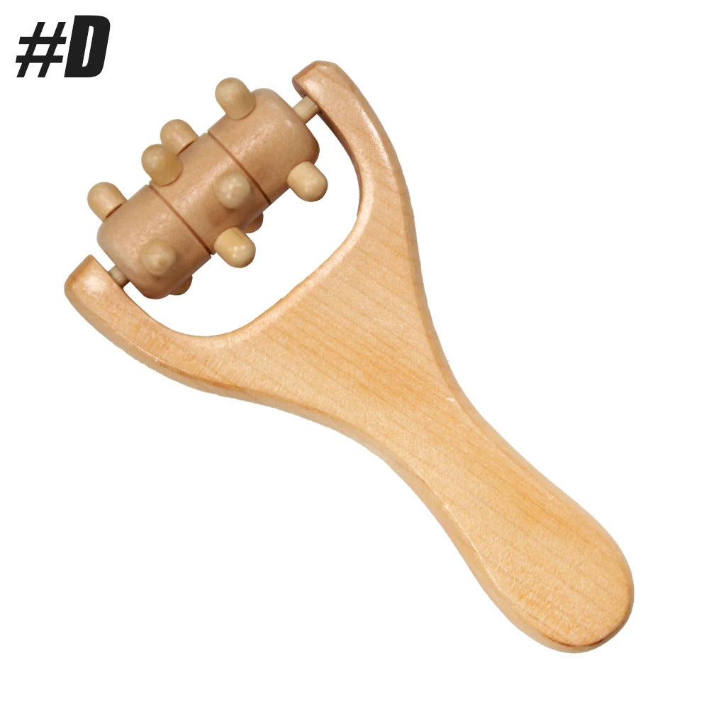 1 PCS Wooden Massage Roller, Instantly Self Massage Waist, Thigh, Legs, Hands, Full Body Roller Tool Massager DIY Maderotherapy