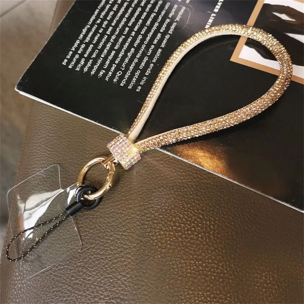 Rhinestone Mobile Phone Lanyard Bling Bling Anti Loss Diamond Lanyard Handheld Hanging Rope Phone Wrist Strap Hanging Ornaments