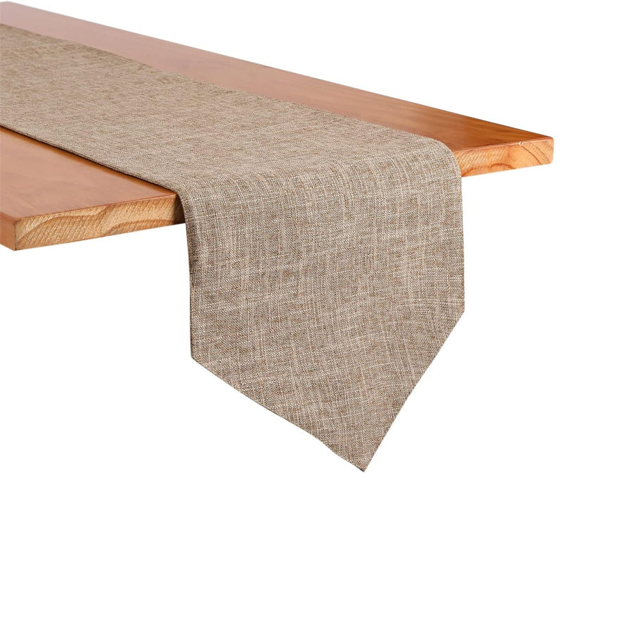 Nordic Bedside Towel Solid Color Linen Simple Style Long Table Runner Tea Flag Cloth Sideboard New Chinese Style Tea Table Towel