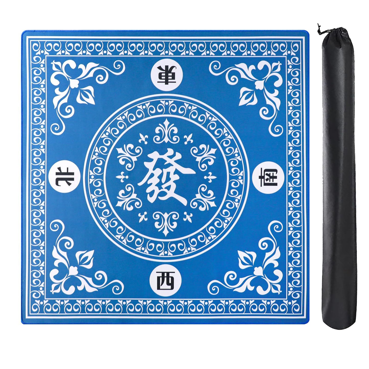 Mahjong Tablecloth Rubber Table Mat Cross-Border Amazon Anti-Slip Noise Reduction Waterproof 32.4inch Board Game Table Mat
