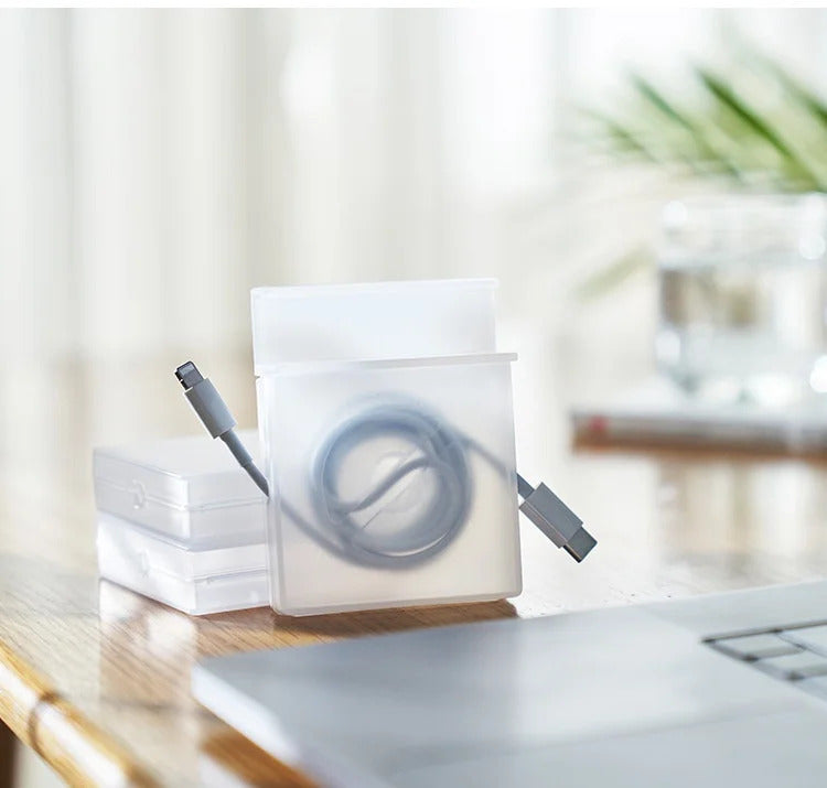 Organizer Charging Cable Storage Artifact Organizer Portable Rotating Storage Box Can Rack Cell Phone Simple Data Cable