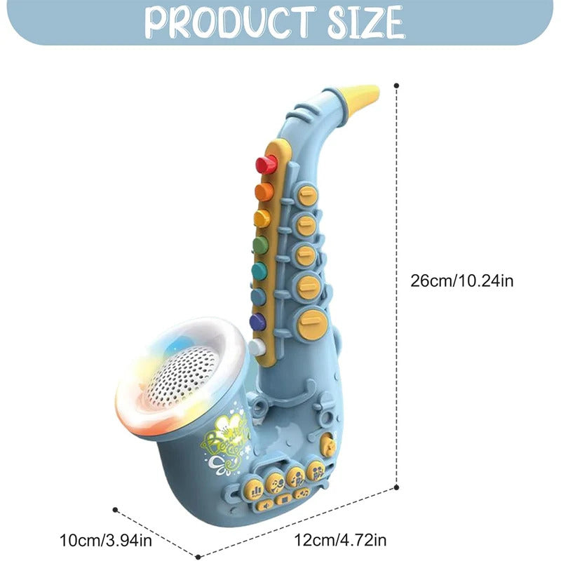 Kids Saxophone Toy Clarinet Toy with Light Music Kids Instruments Early Education Toy for 3 4 5 6 7 Year & Up Old Boy Girls
