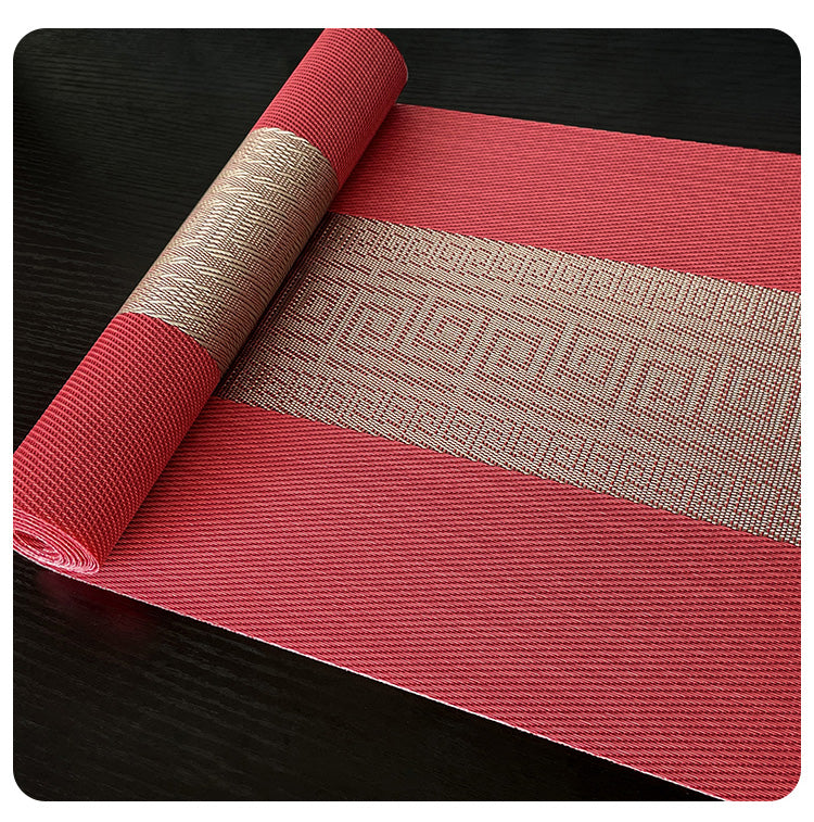 New Chinese Style Table Runner Table Mat Coffee Table Cloth Zen Tea Mat Waterproof Tea Mat Dining Table Tea Table Light Luxury High-end Long Strip Cloth