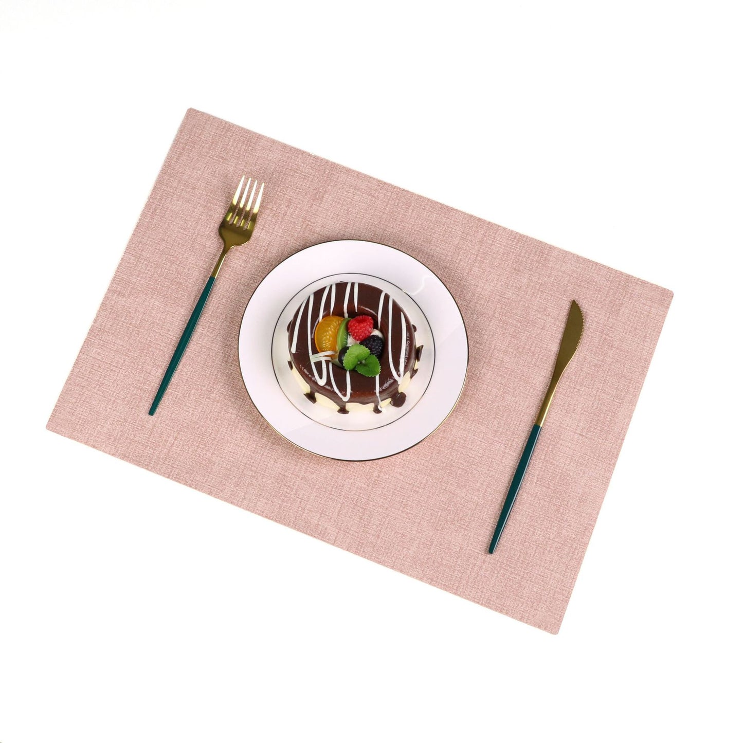 Washable Placemats Tablecloth Tea Cup Mat Textured Dining Table Mat Heat Resistant Insulation Mat High-end Western Dining Mat Coaster
