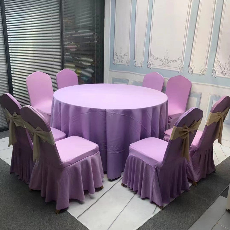 V45O Banquet Elastic Chair Cover No Tie Bowknot Chair Back Flower Decoration Wedding Hotel VIP Stool Strap