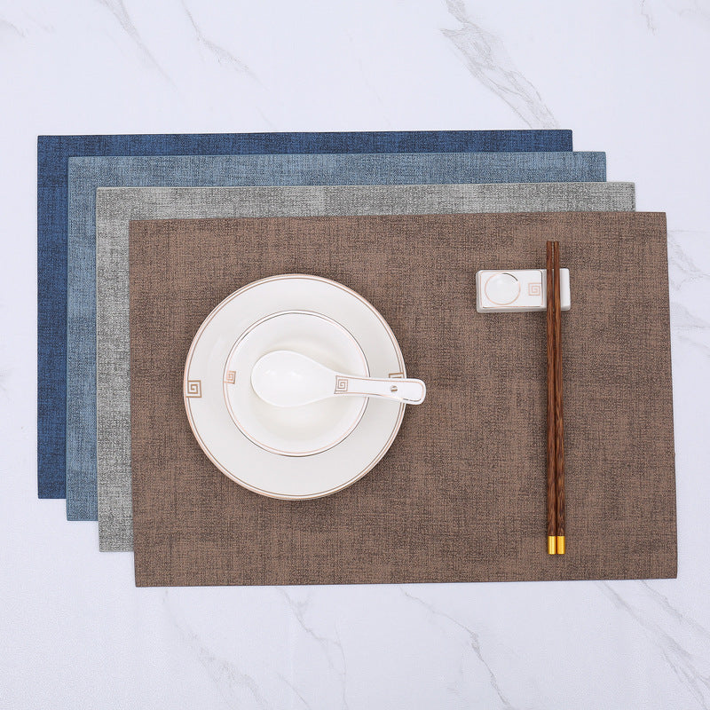 Washable Placemats Tablecloth Tea Cup Mat Textured Dining Table Mat Heat Resistant Insulation Mat High-end Western Dining Mat Coaster