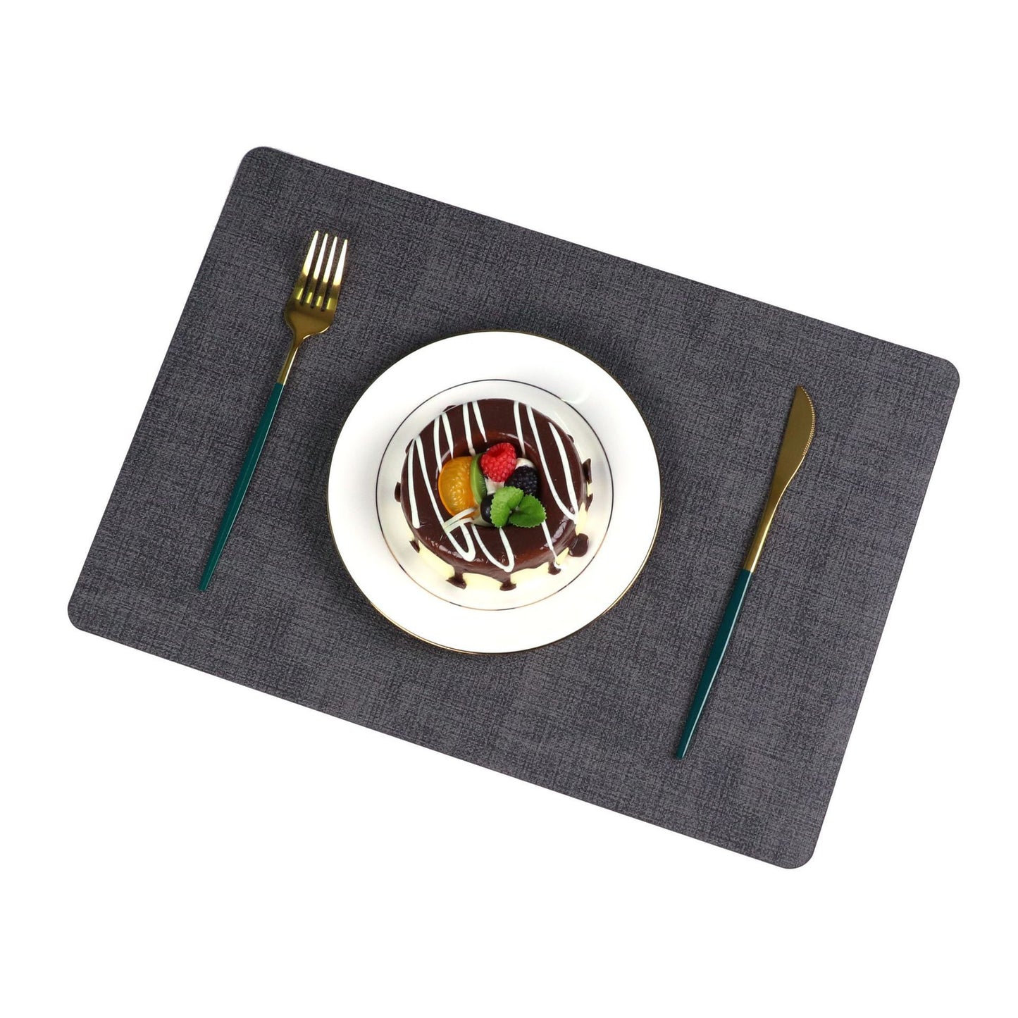 Washable Placemats Tablecloth Tea Cup Mat Textured Dining Table Mat Heat Resistant Insulation Mat High-end Western Dining Mat Coaster