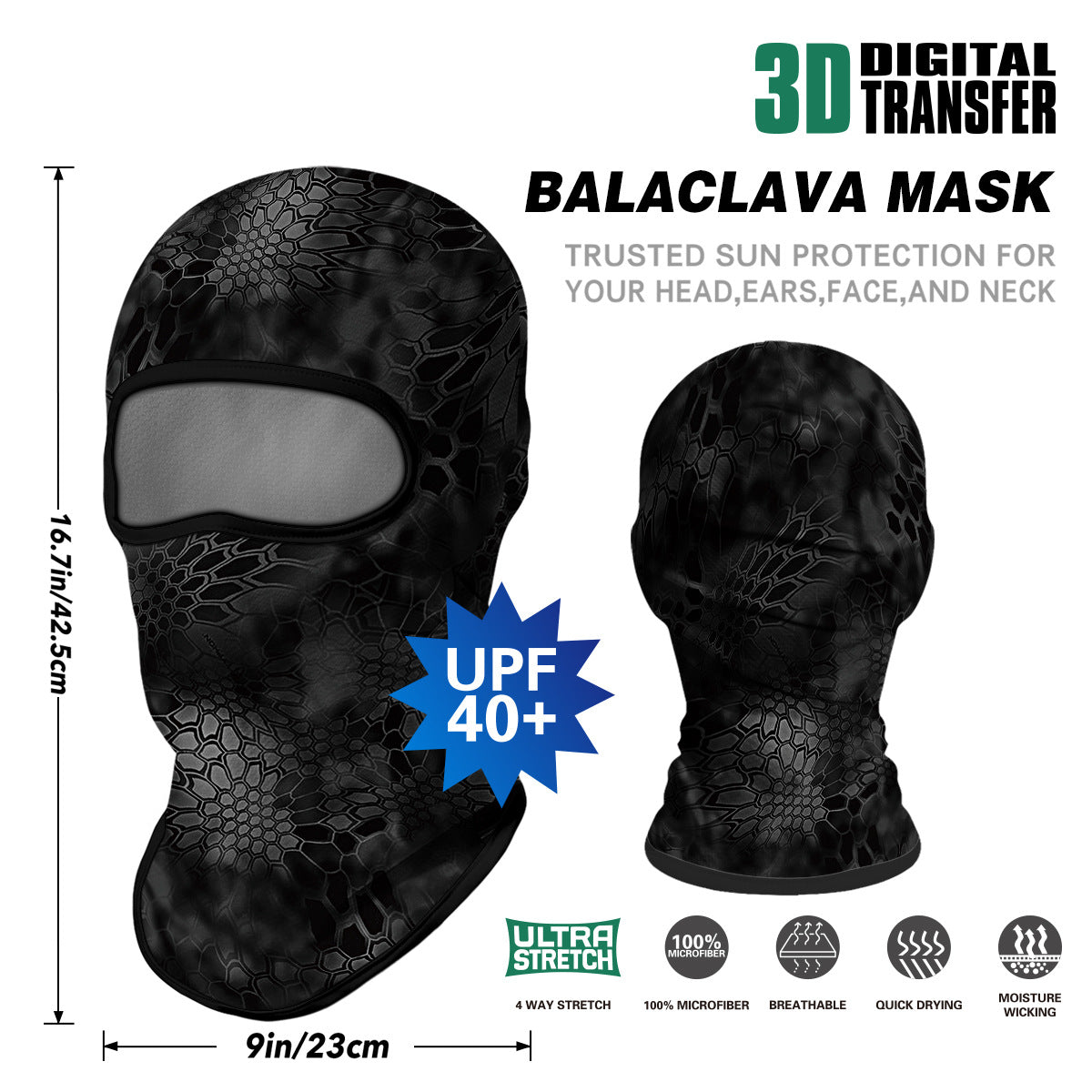 Summer Sun-Proof Headgear Men's and Women's Outdoor Motorcycle Riding Helmet Lining Headgear Fishing Funny Facekini Face Protection Face Mask