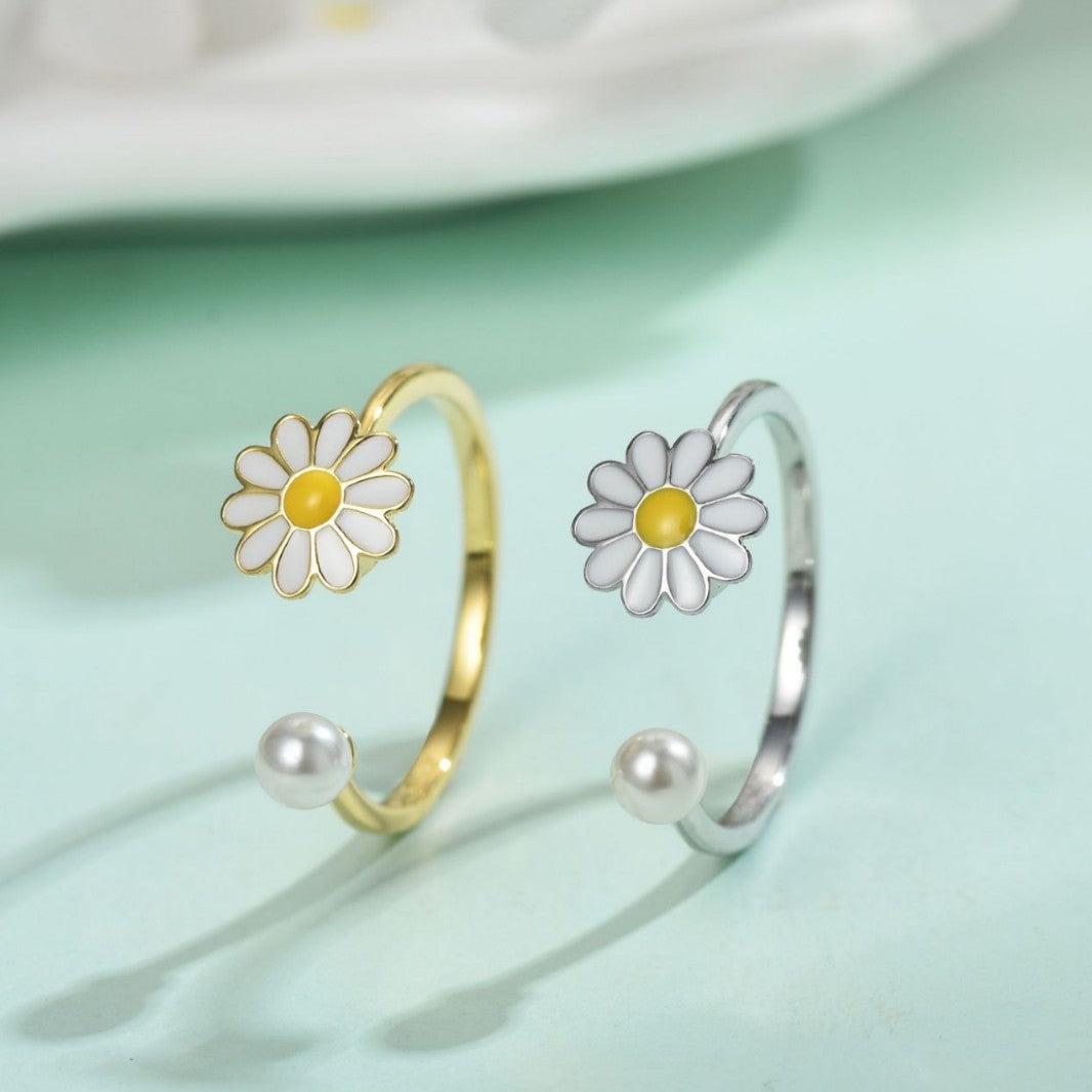 Cross-Border AliExpress Rotatable Stress Relief S925 Sterling Silver Ring for Women New Open Design Amazon Wholesale Live Streaming