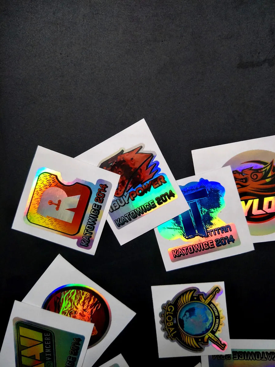 Holographic Csgo Peripheral Stickers Physical Printing Physical Waterproof Mobile Phone Computer Laptop Car Sticker Gift