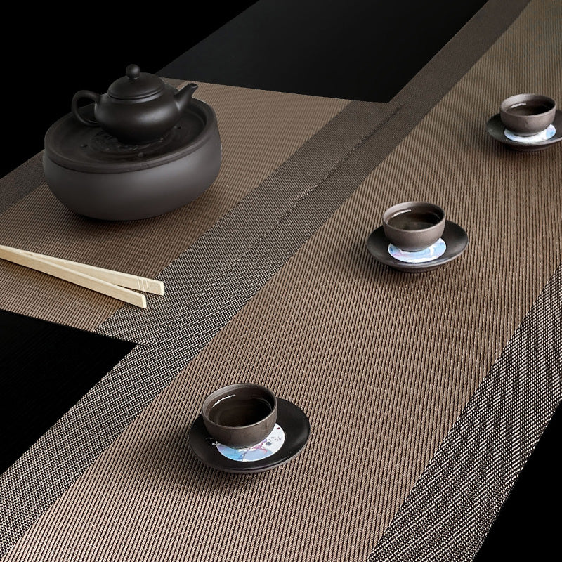 New Chinese Style Table Runner Table Mat Coffee Table Cloth Zen Tea Mat Waterproof Tea Mat Dining Table Tea Table Light Luxury High-end Long Strip Cloth