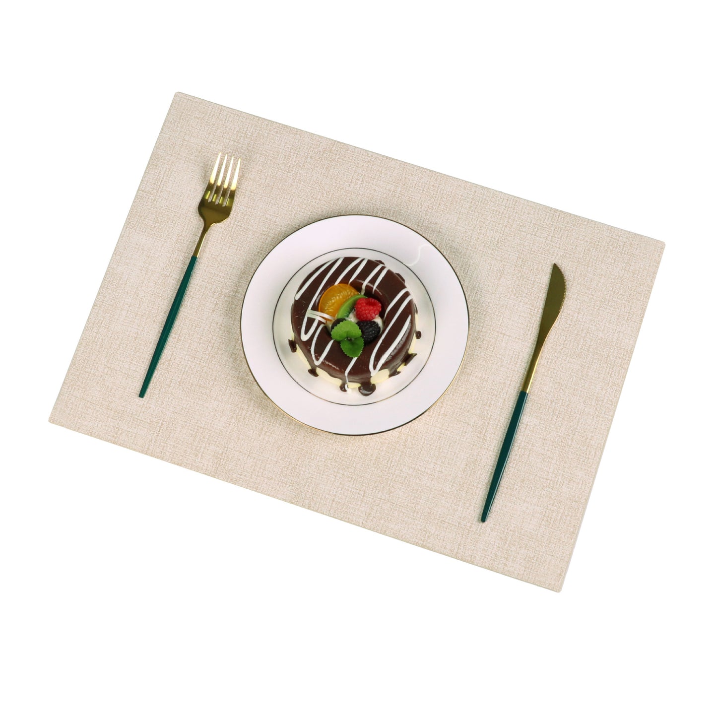 Washable Placemats Tablecloth Tea Cup Mat Textured Dining Table Mat Heat Resistant Insulation Mat High-end Western Dining Mat Coaster