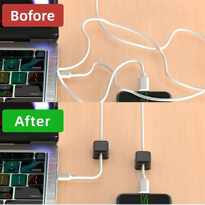 1/3/6Pcs Magnetic Cable Clips Smooth Adjustable Cord Holder Under Desk Cable Management Cable Organizer Wire Keeper Holder