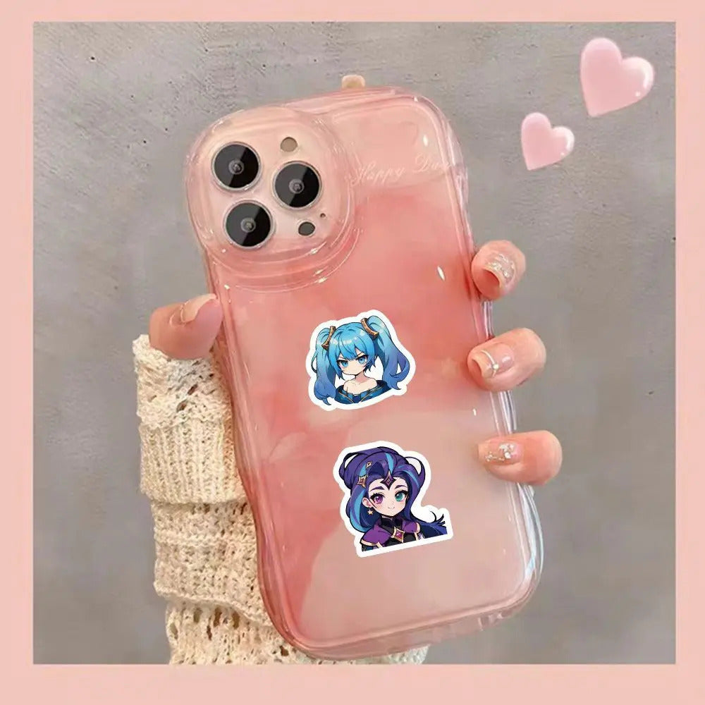 60 sheets LOL League of Legends Q-version characters sexy and cute Gwynn Wing En phone case, notebook ledger waterproof stickers