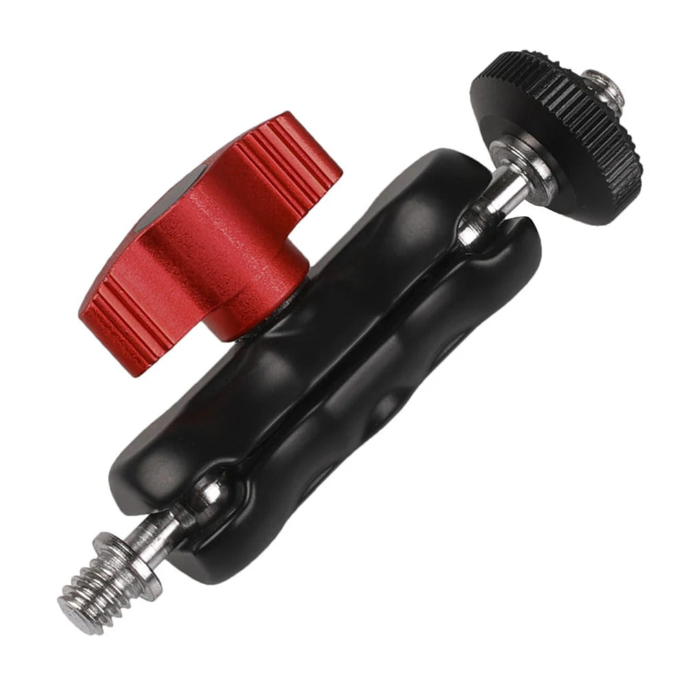 Ballhead Clamp Clip with 1/4inch -20 Thread Ball Mount Clamp Rotatable Magic Arm Super Clamp for GPS Phone Monitor Video Light