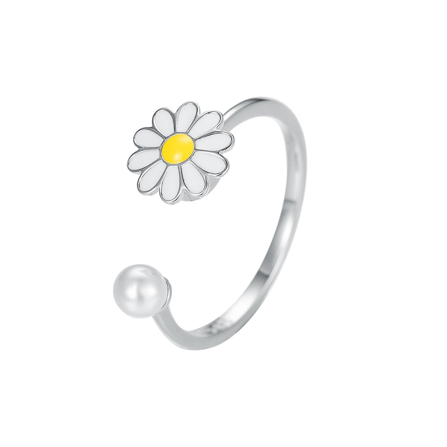Cross-Border AliExpress Rotatable Stress Relief S925 Sterling Silver Ring for Women New Open Design Amazon Wholesale Live Streaming