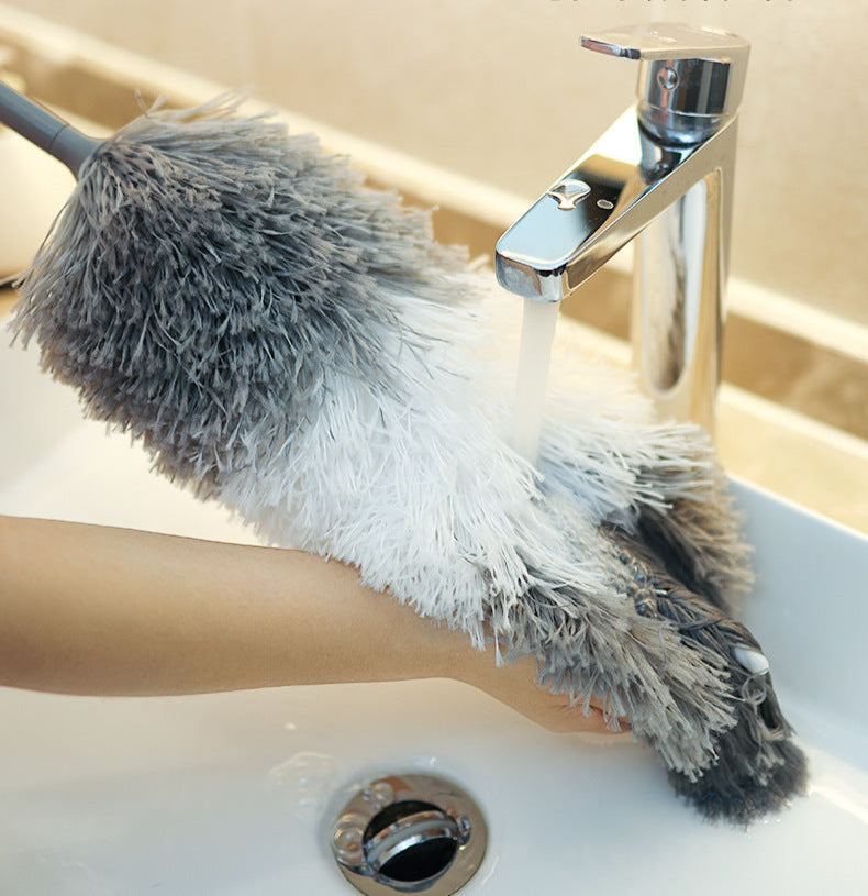 Feather Duster Dust Removal Household Cleaning Tools Retractable Artifact Cleaning Artifact Car Duster