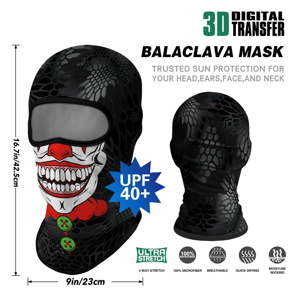 Summer Sun-Proof Headgear Men's and Women's Outdoor Motorcycle Riding Helmet Lining Headgear Fishing Funny Facekini Face Protection Face Mask