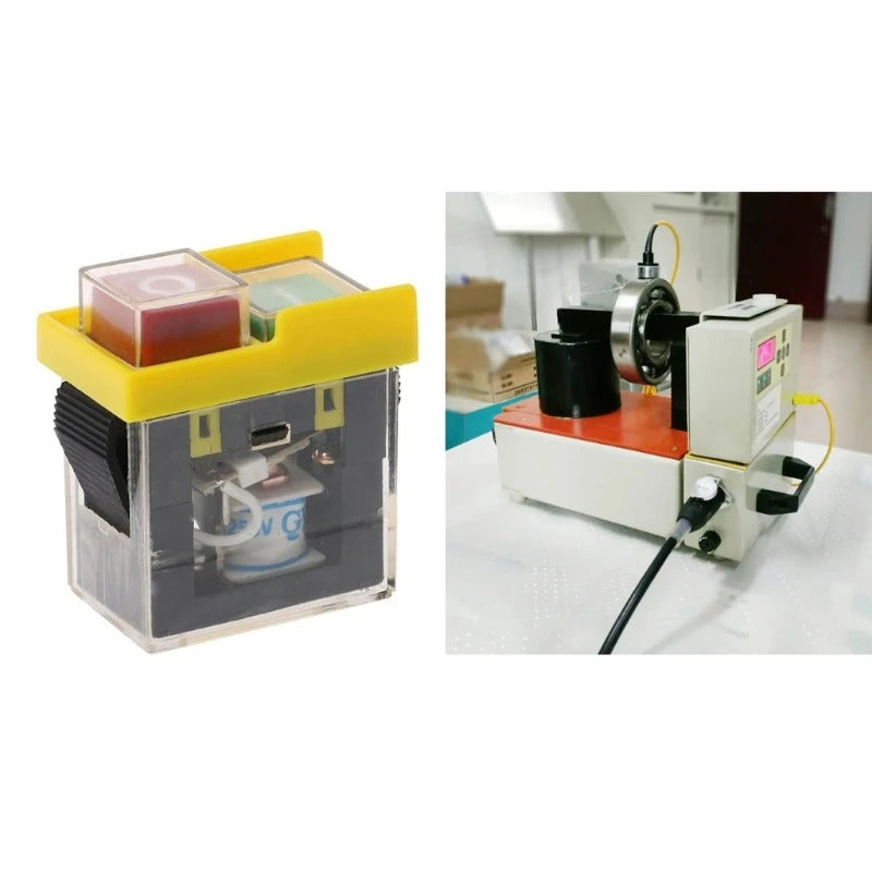 Waterproof and Dustproof Momentary Electromagnetic Switches, 250V, 2-Button, Machine Safety Switches, KJD6, 5E4