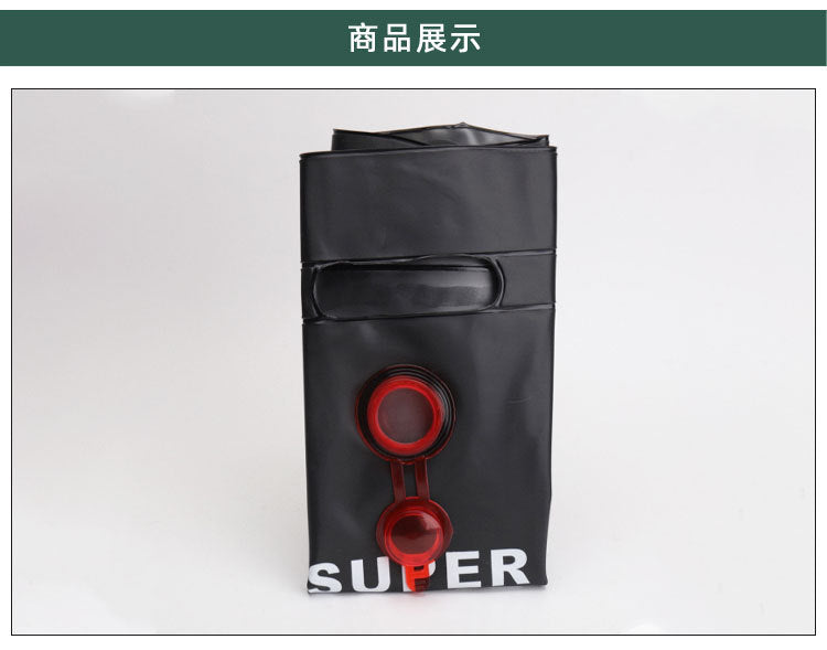 Outdoor Camping Shower Bag 20L Solar Hot Water Bag Outdoor Bath Shower Portable Water Storage Bag