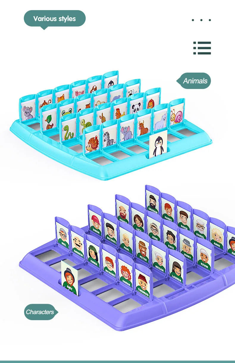 Family Guessing Games Guess Who Am I Classic Board Game Toys Memory Training Parent Child Leisure Time Party Indoor Games
