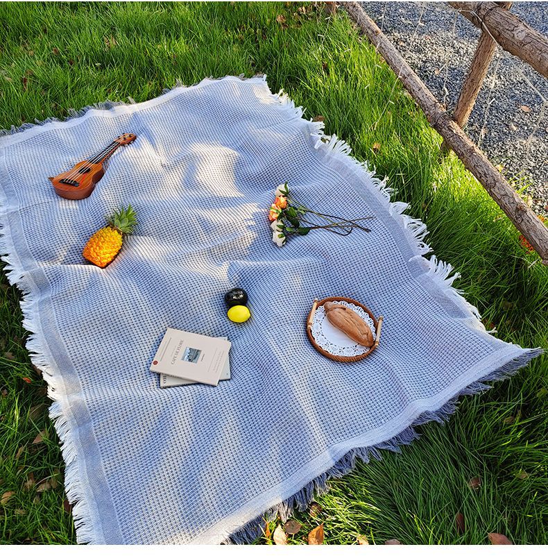 Picnic Cloth French Style Atmosphere Tablecloth Photo Background Cloth Decorative Cloth Camping Tablecloth Picnic Mat Outdoor Portable
