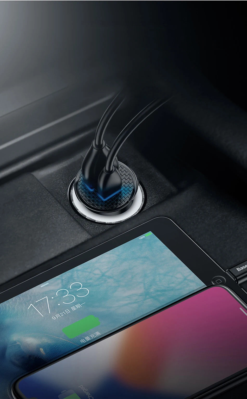 Baseus 5pcs USB Car Charger Quick Charge QC4.0 QC3.0 PD3.0 SCP PPS 5A Type C 30W Fast USB Charger For iPhone Xiaomi Mobile Phone