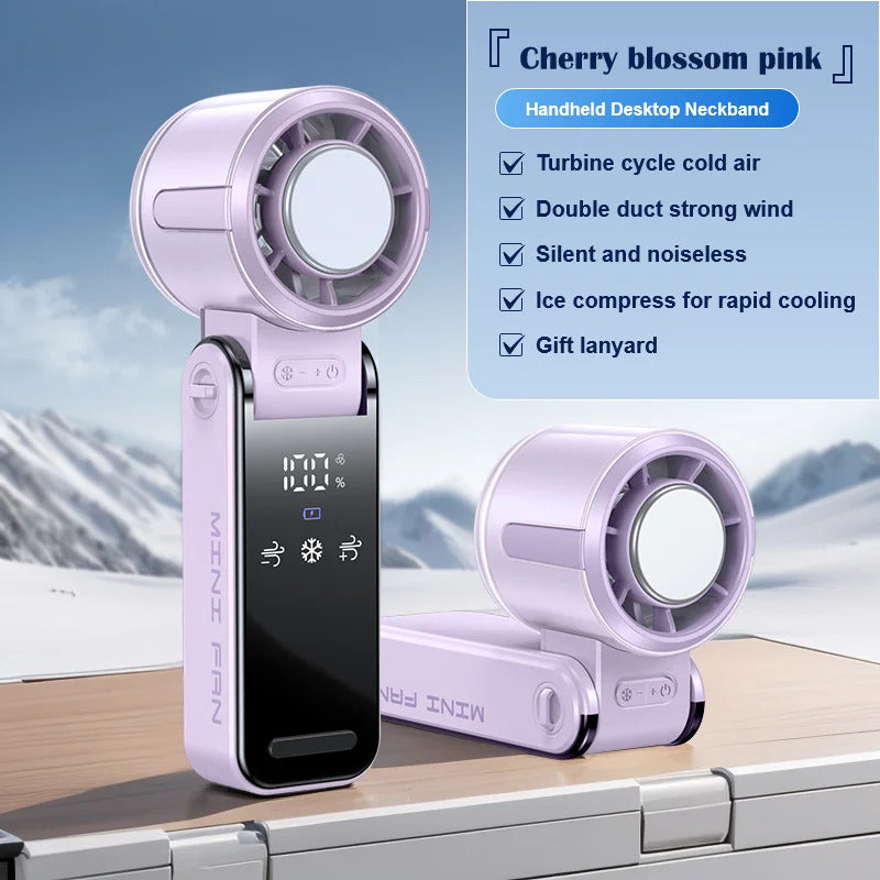Ultra-Portable Fan Blast! 💨 ❄️ Foldable Powerful Cooling Anywhere