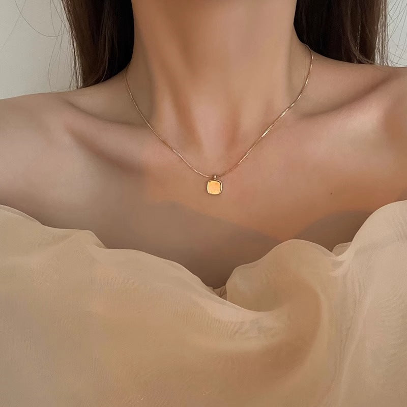 Li Luo New S925Sterling Silver Pearl Necklace Accessory for Women, Non-Fading, High-End Feel, Versatile Spring/Summer Clavicle Chain Wholesale