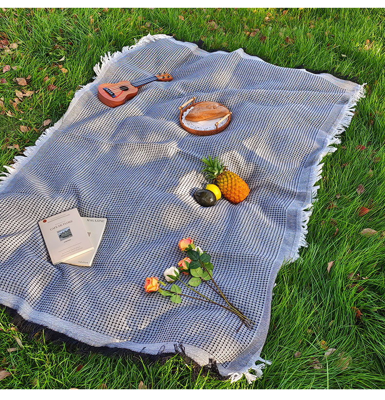 Picnic Cloth French Style Atmosphere Tablecloth Photo Background Cloth Decorative Cloth Camping Tablecloth Picnic Mat Outdoor Portable