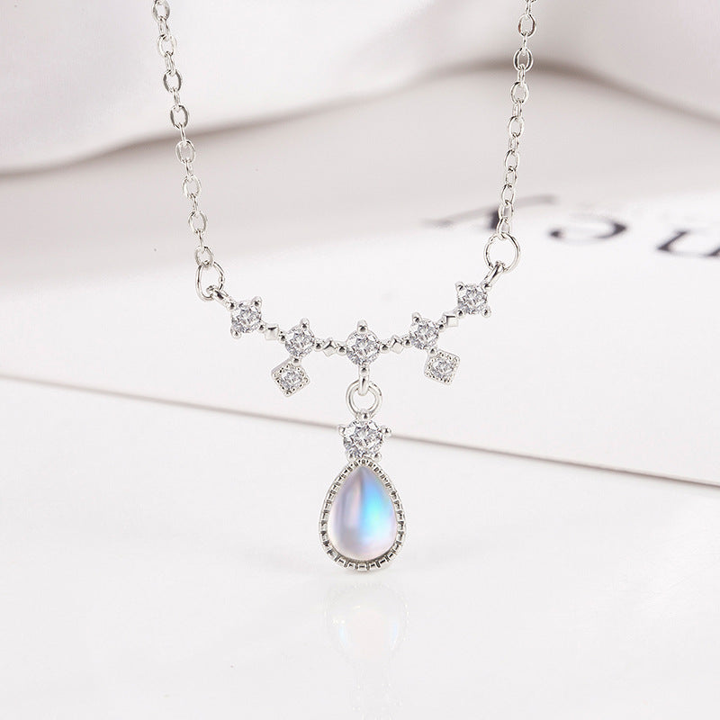 Li Luo New S925Sterling Silver Pearl Necklace Accessory for Women, Non-Fading, High-End Feel, Versatile Spring/Summer Clavicle Chain Wholesale