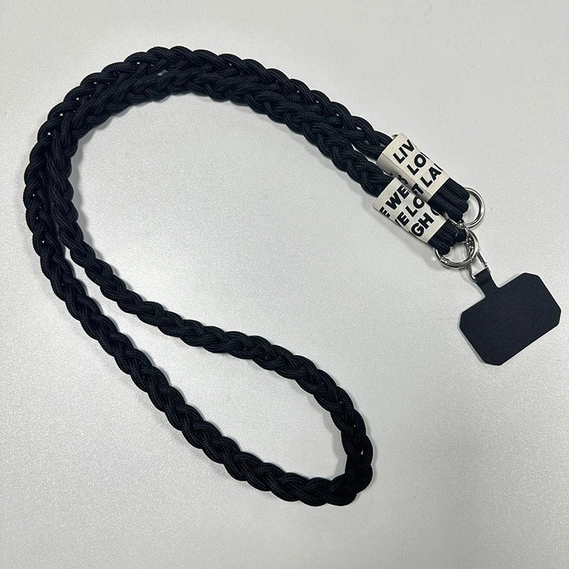 Phone Woven Long Lanyard Outdoor Mobile Phone Shoulder Hanging Strap Anti Loss Lanyards Neck Strap Keychain Chain Rope Gift